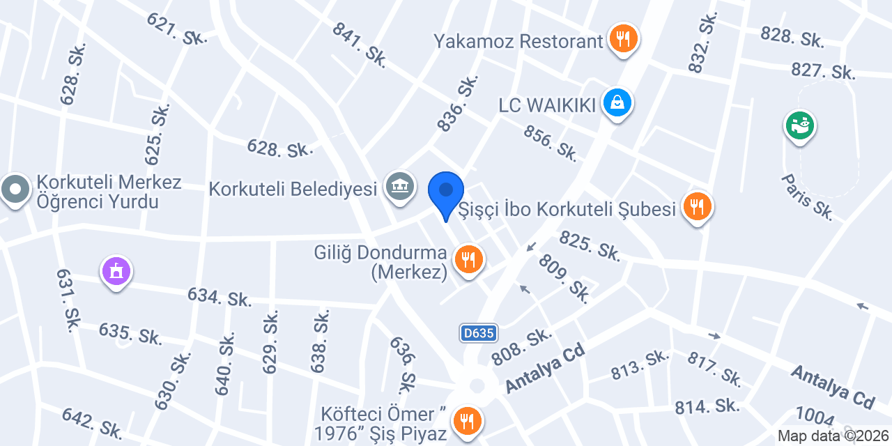 Korkuteli Osmanlı Emlak İnşaat konumu