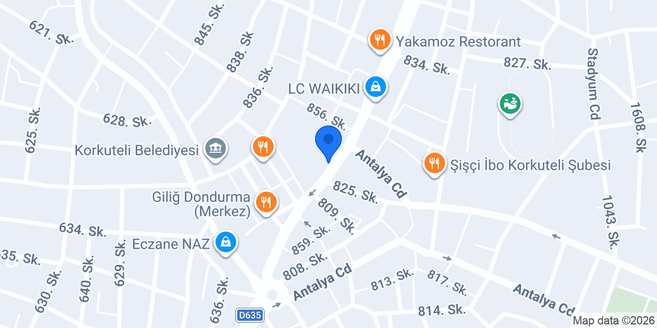 Çikolata durağı konumu