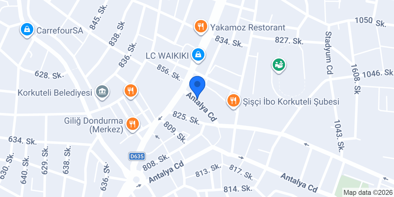 KORKUTELİ ÇORBACIM RESTAURANT konumu