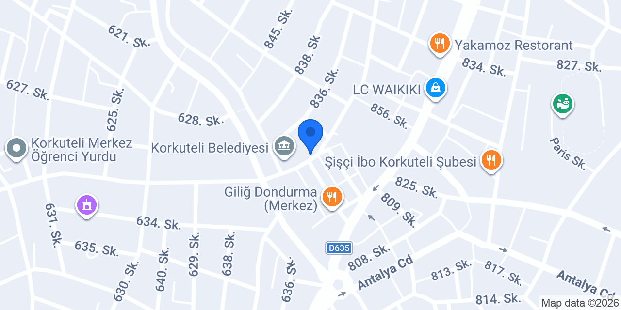 Dr. Rafet İçel konumu