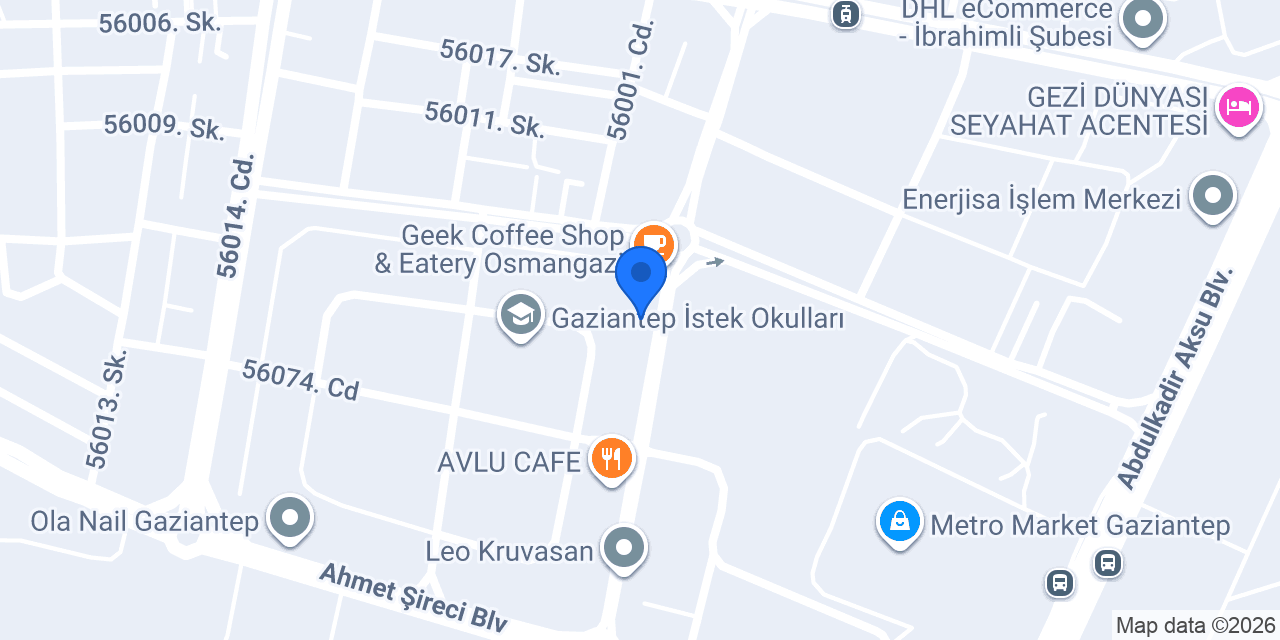 Sushinami Gaziantep konumu