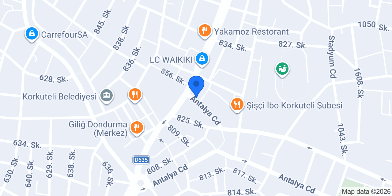 Yazır Ekmek Ve Unlu Mamulleri konumu