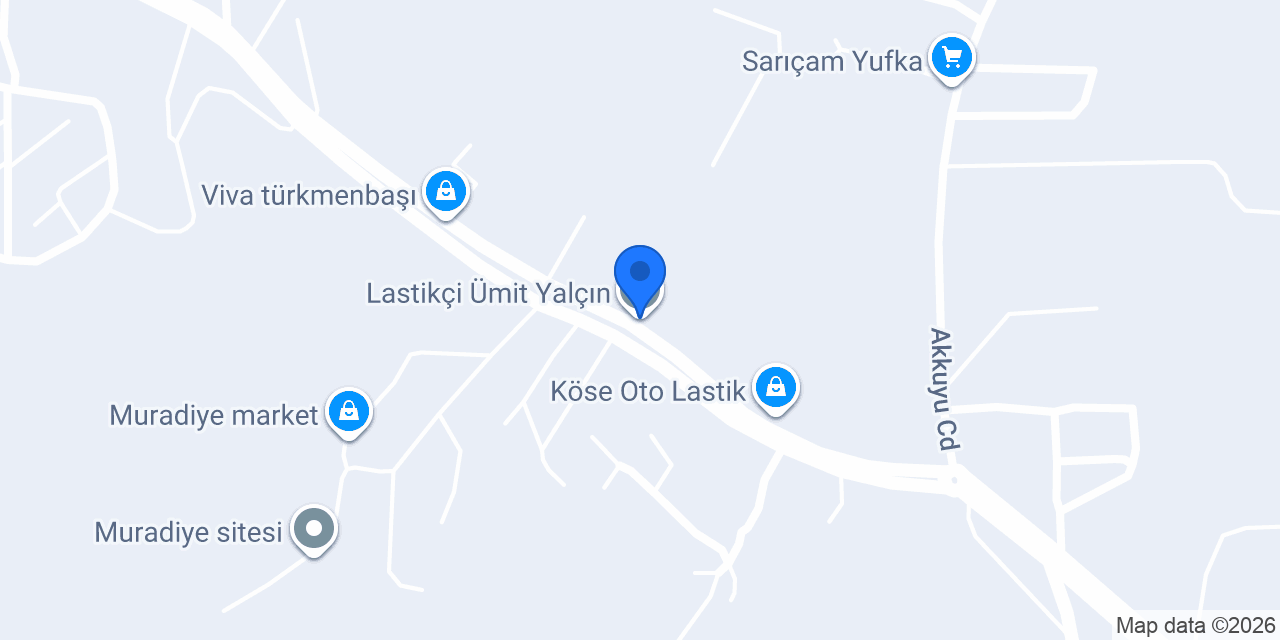 Lastikçi Ümit Yalçın konumu