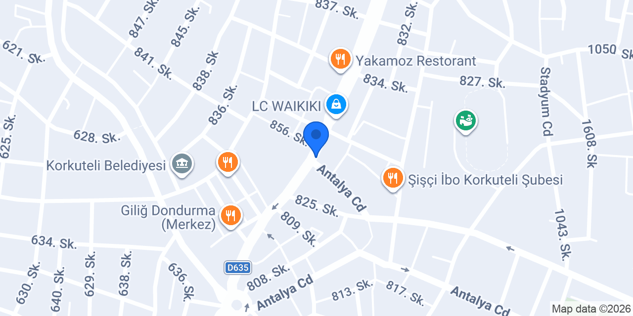 Yörük Eczanesi konumu