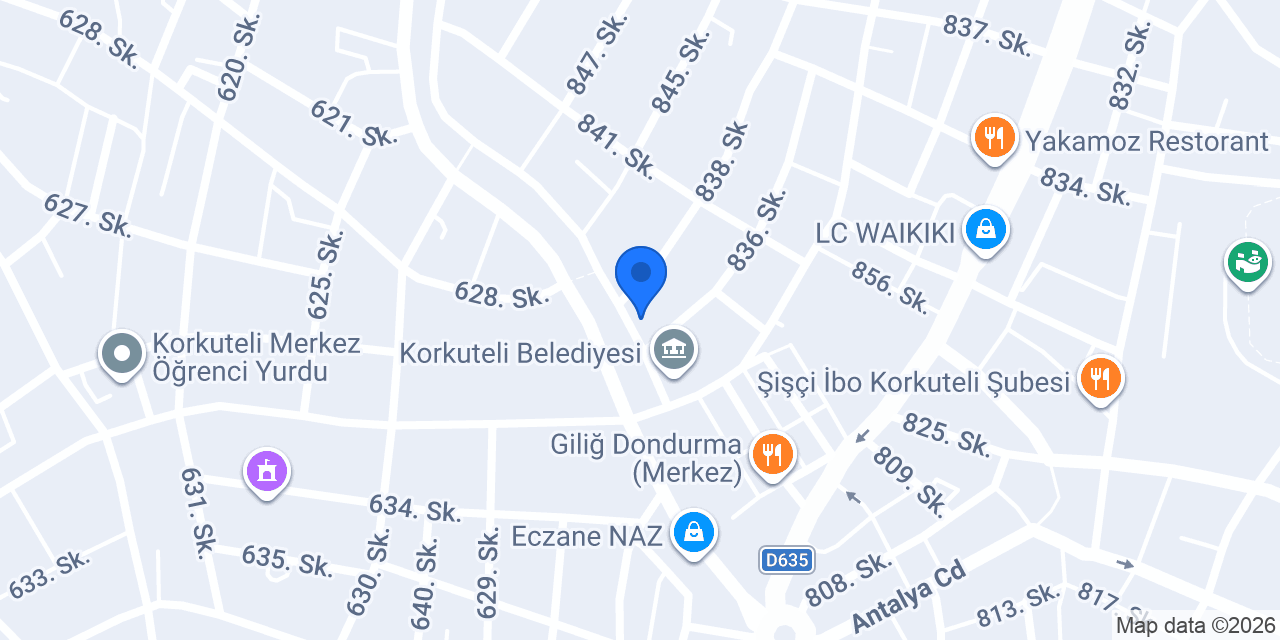 Kahve Sokak Korkuteli konumu