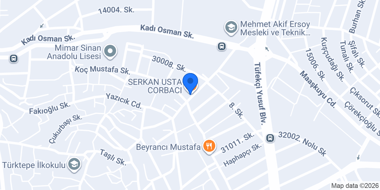 SERKAN USTA CORBACI konumu