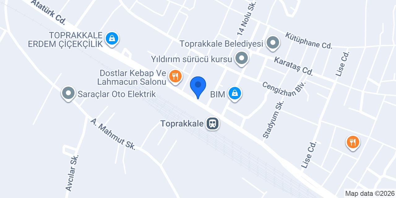 Çiçek Lahmacun konumu