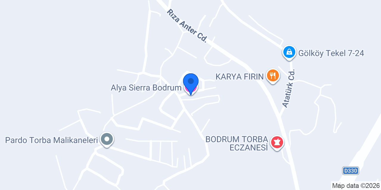 Alya Sierra Bodrum konumu