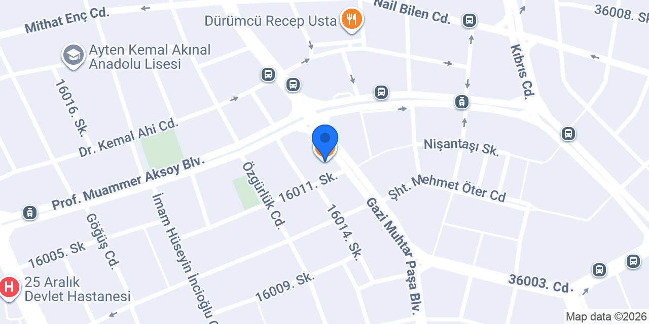 Orkide - Gazimuhtar Şubesi konumu