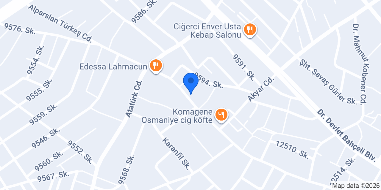Osmaniye Zts Doğalgaz konumu