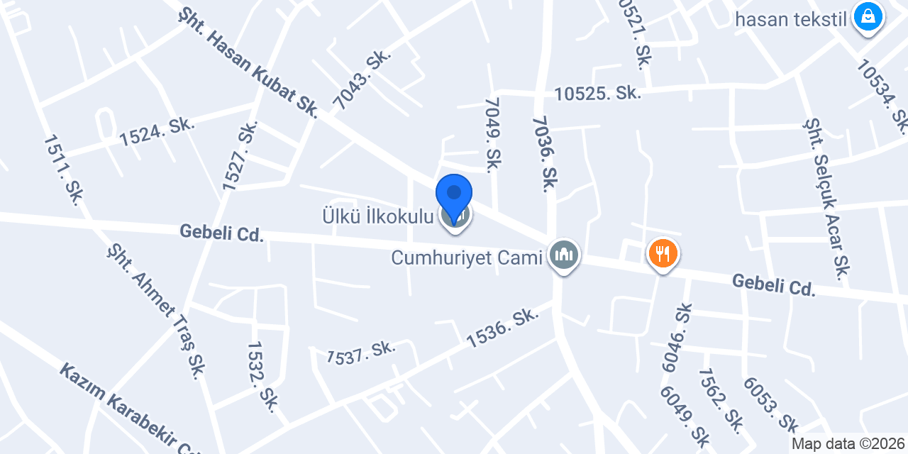 Ülkü İlkokulu konumu