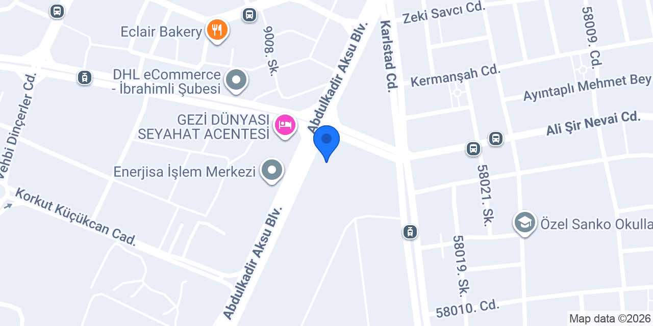Saksan Bahçe Market konumu
