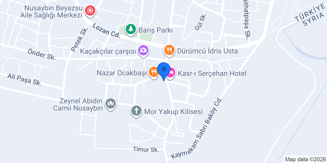 Bulvar Palas Otel konumu