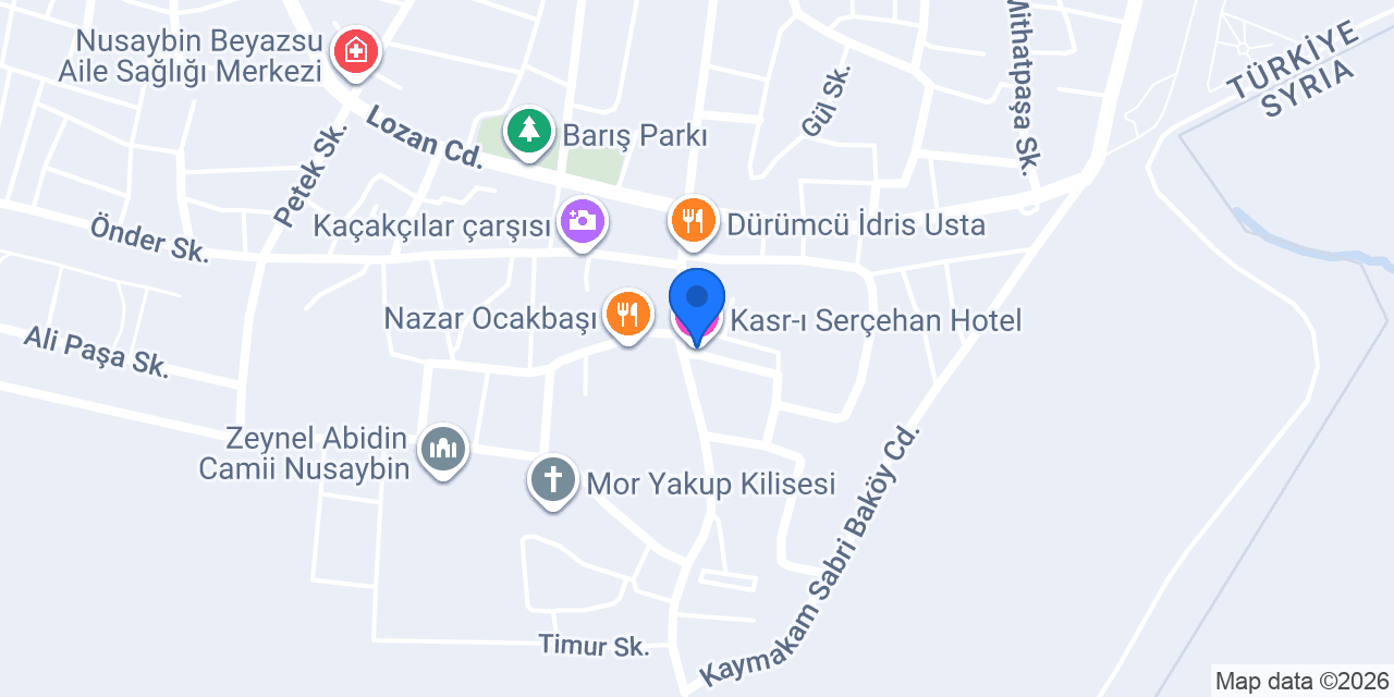 Kasr-ı Serçehan Hotel konumu