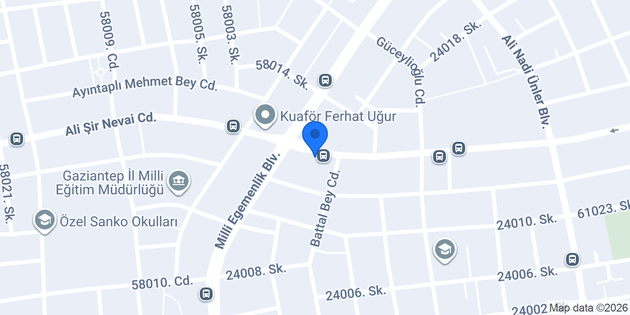 Öksüzoğlu Mimarlık konumu