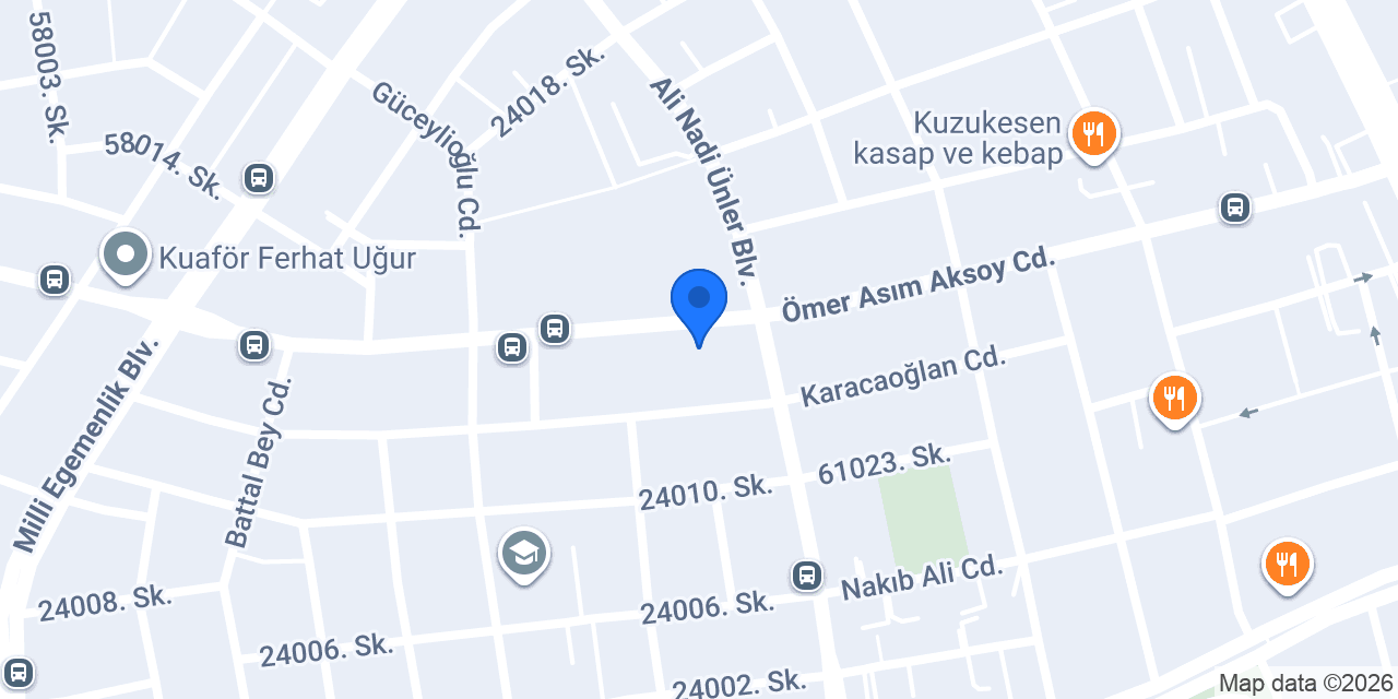 Diş Hekimi Orhan YÜZBAŞ konumu