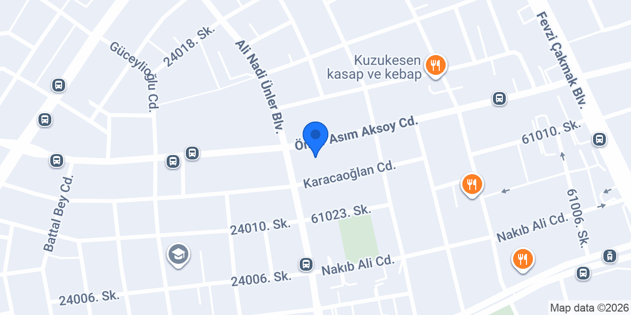 Zeki Dekorasyon konumu
