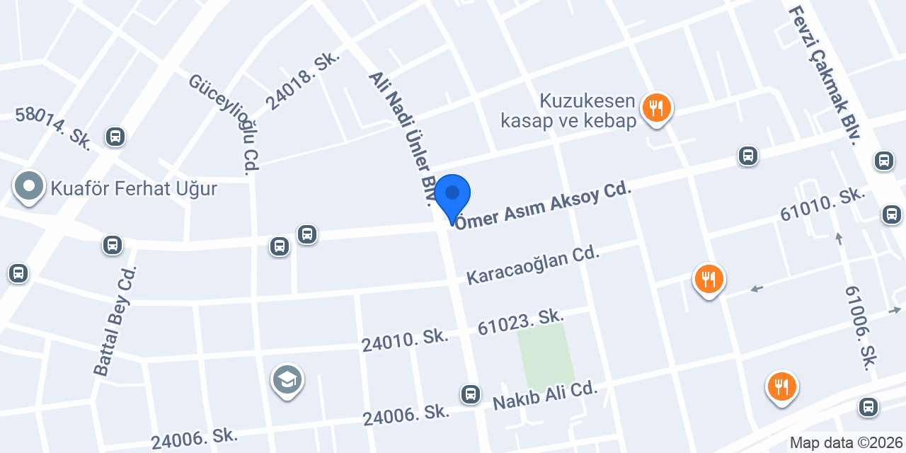 Hasgül Et Pazarı konumu