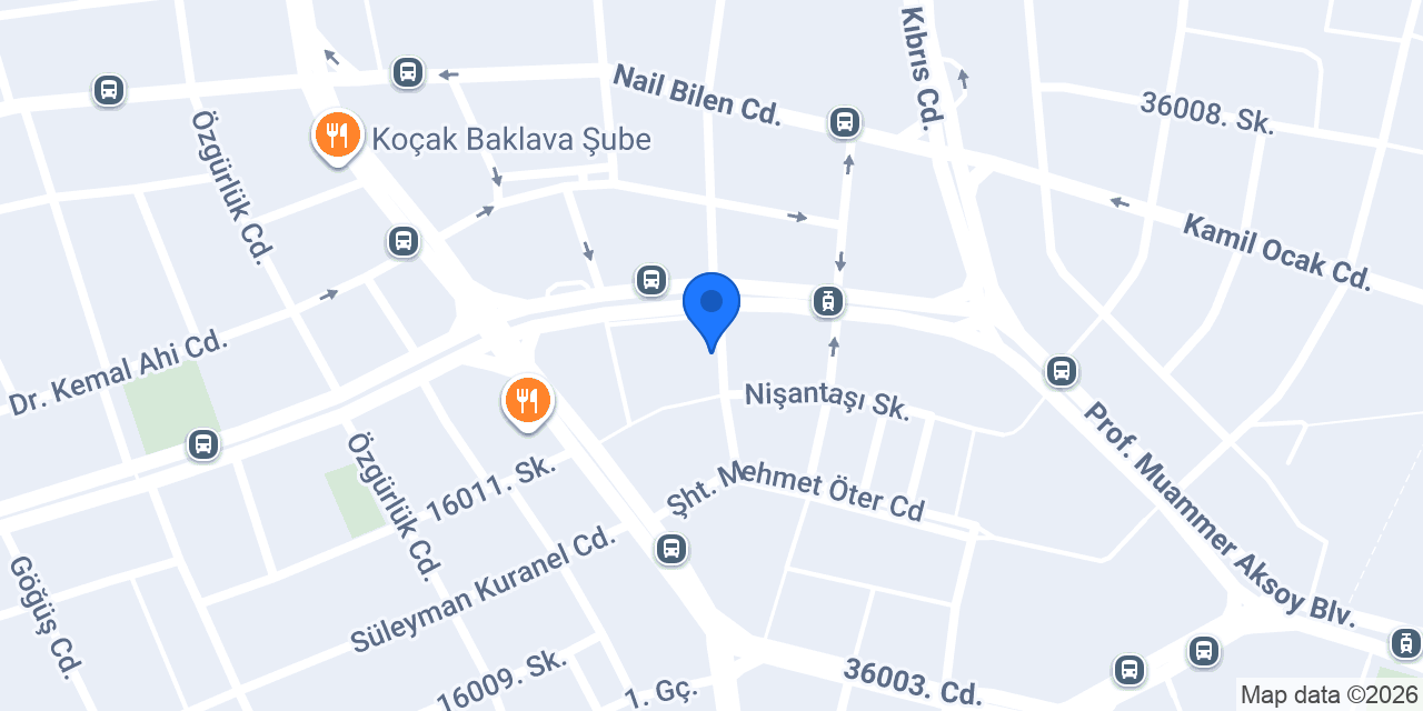 Vakıf Katılım Gaziantep Şubesi konumu