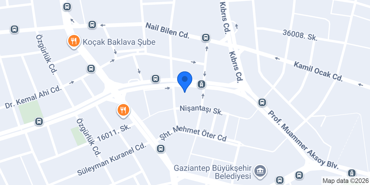 Bereket Döner Gazimuhtar konumu