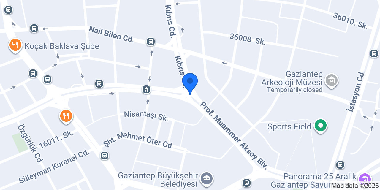 Gaziantep - Metro konumu