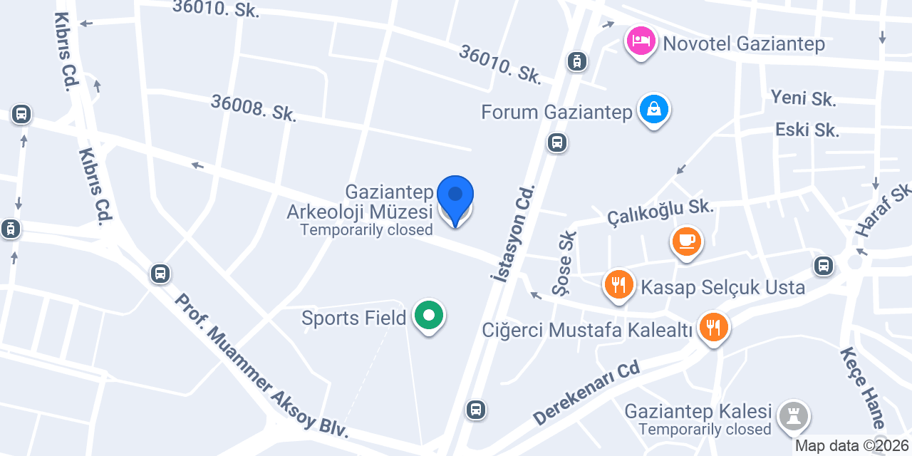 Gaziantep Arkeoloji Müzesi konumu