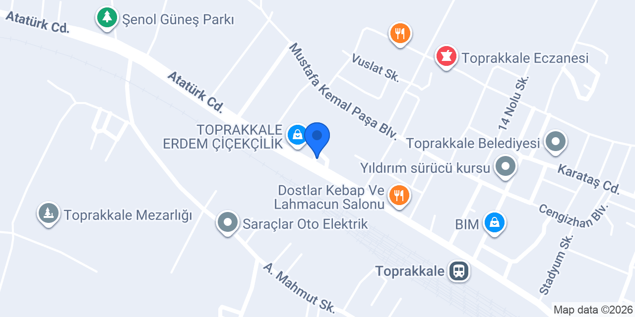 Toprakkale PTT Şubesi konumu
