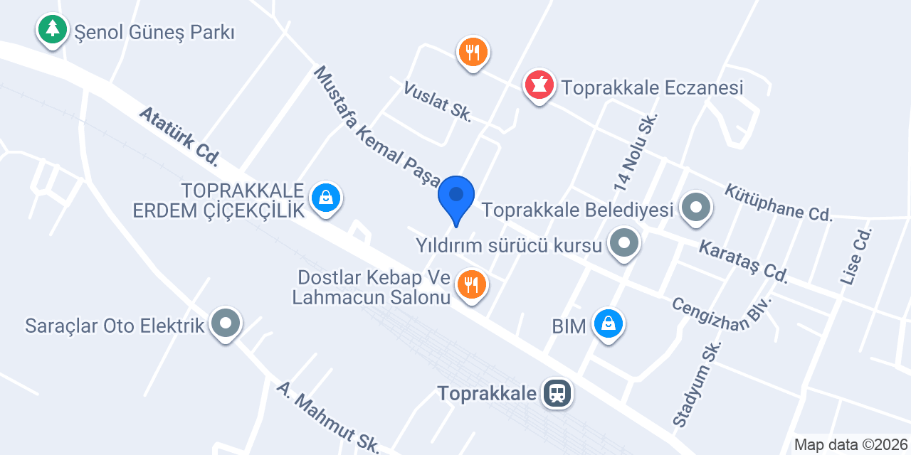 Toprakkale Sağlık Kabini konumu