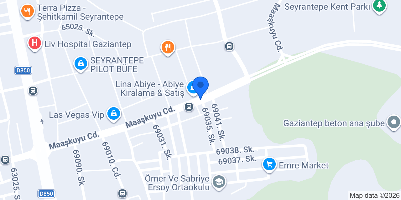 Gaziantep Mobilya konumu