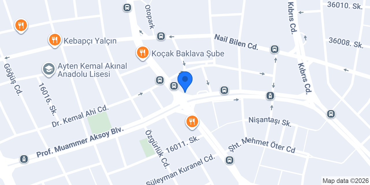 Özel Akmerkez Sürücü Kursu konumu