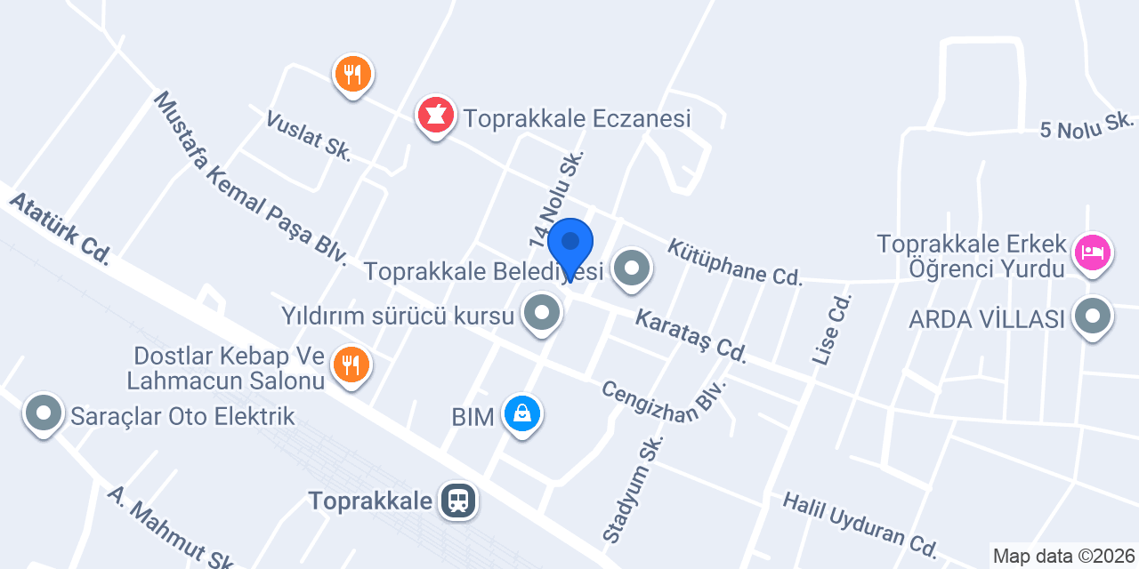ATA EKMEKÇİLİK TİC. LTD. ŞTİ. konumu