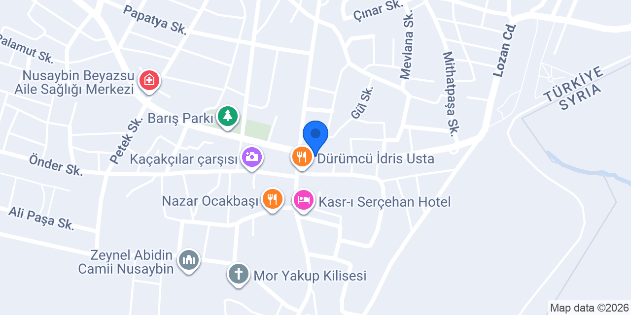 Kat katık döner nusaybin konumu
