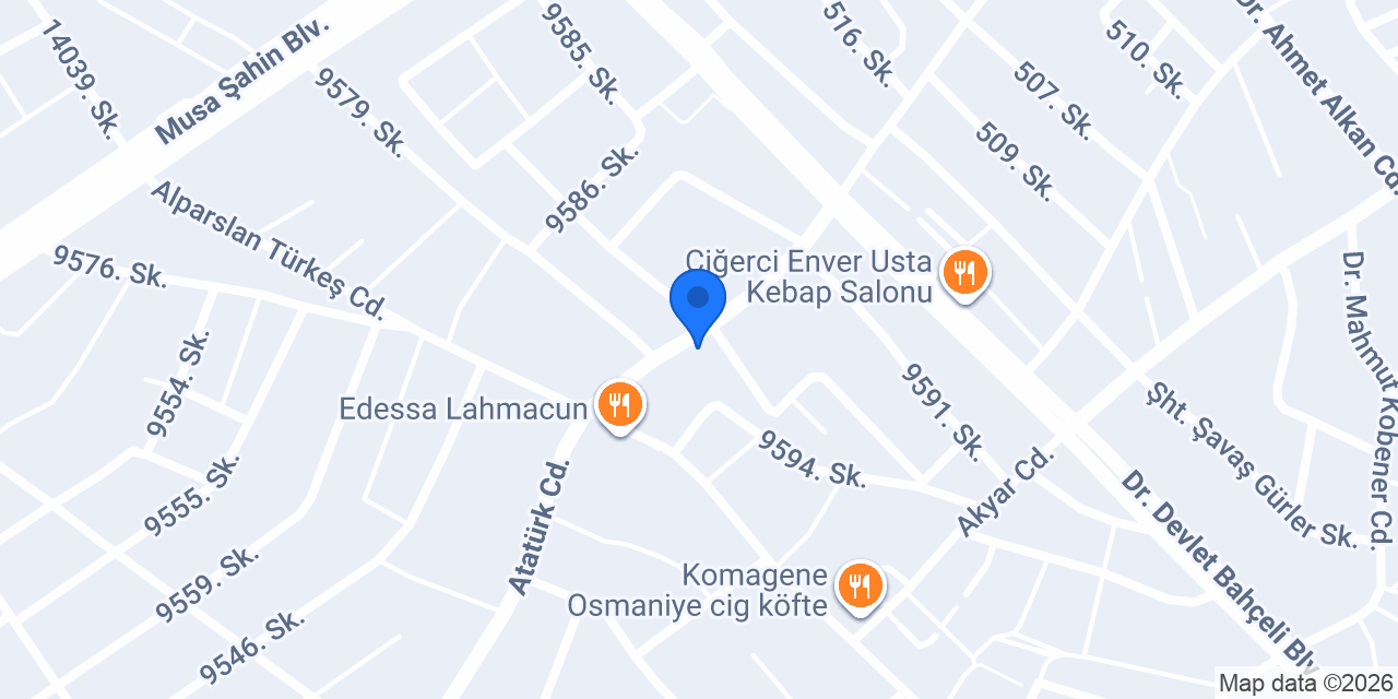Yalçın Pastaneleri konumu
