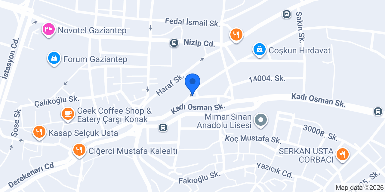Küncülü Kebap konumu