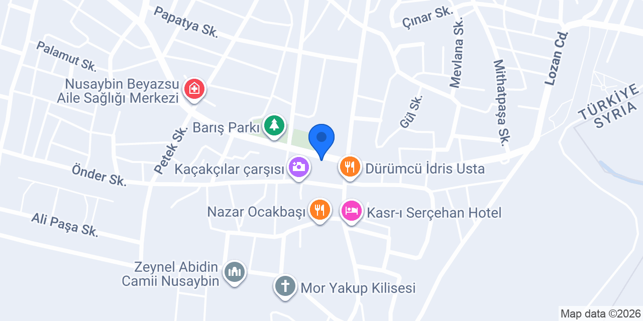 Açelya Çiçekçilik Nusaybin konumu