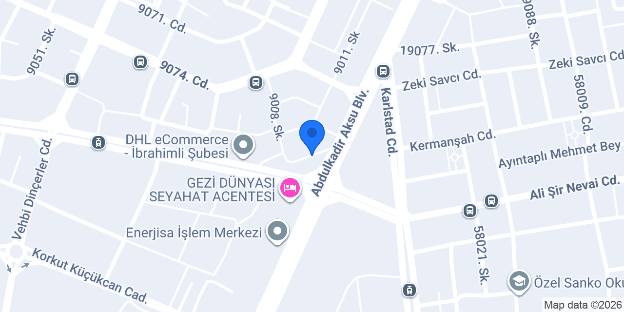 Türkmen Mobilya konumu