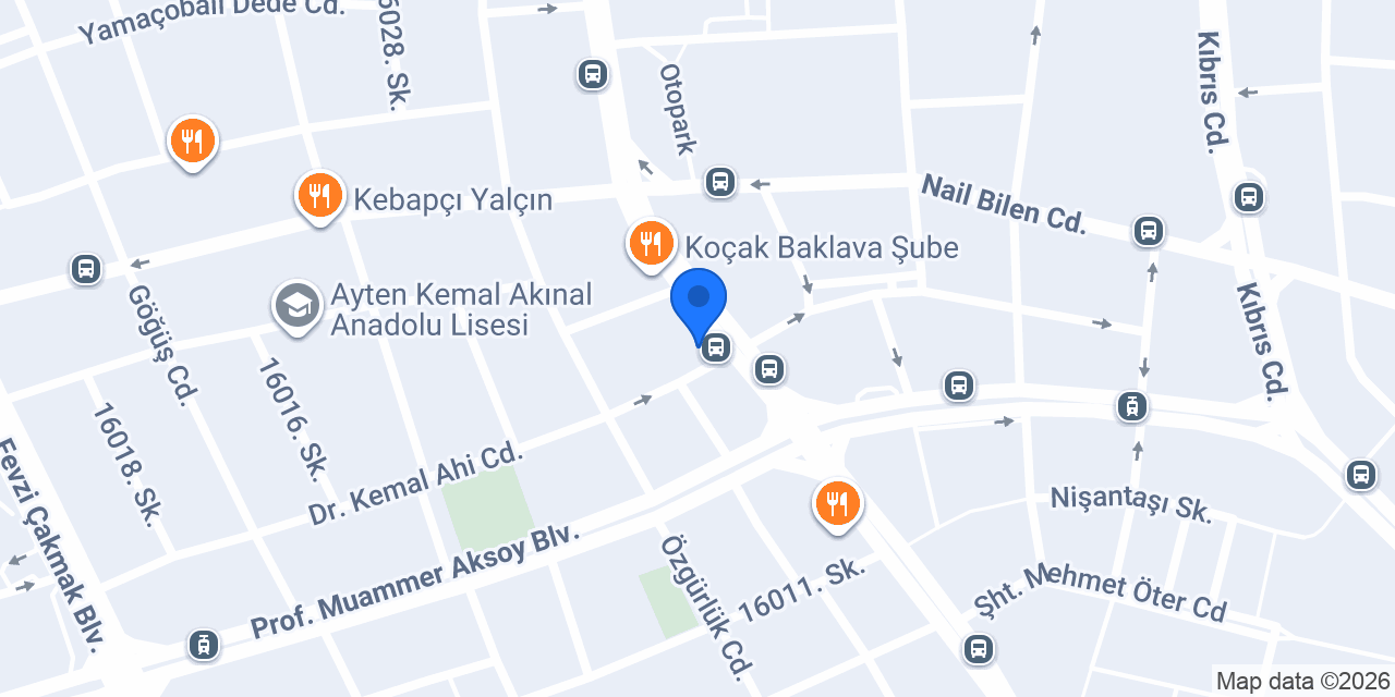 Baloğlu Baklava konumu