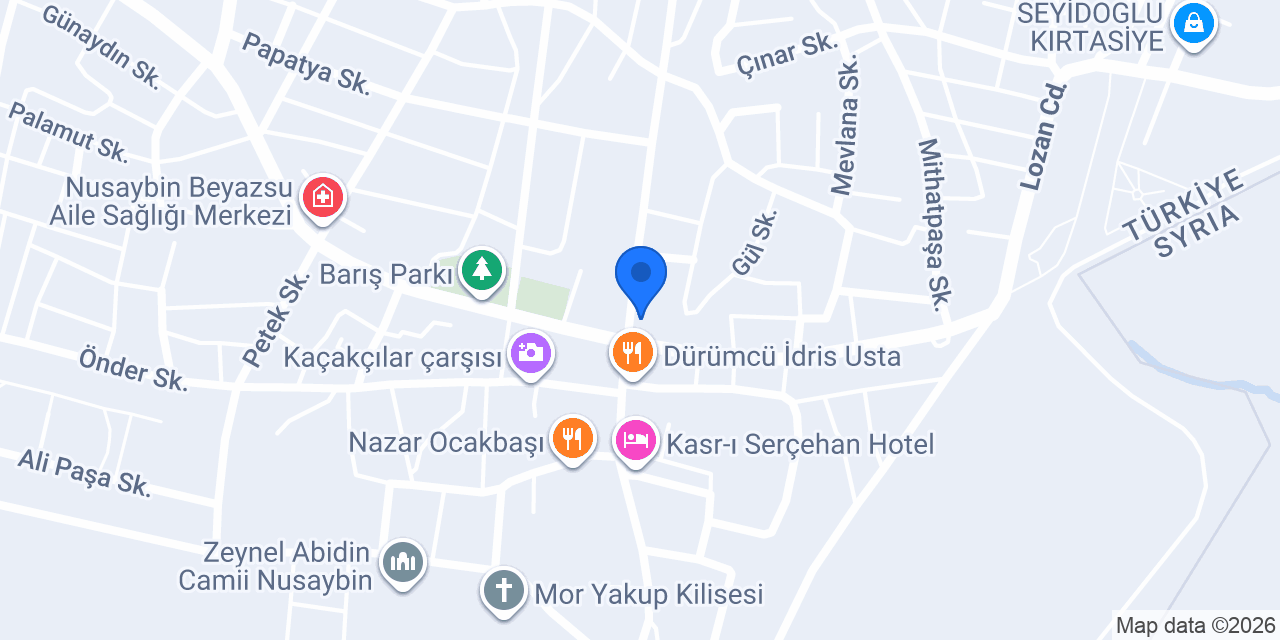 Halkbank Nusaybin Şubesi konumu