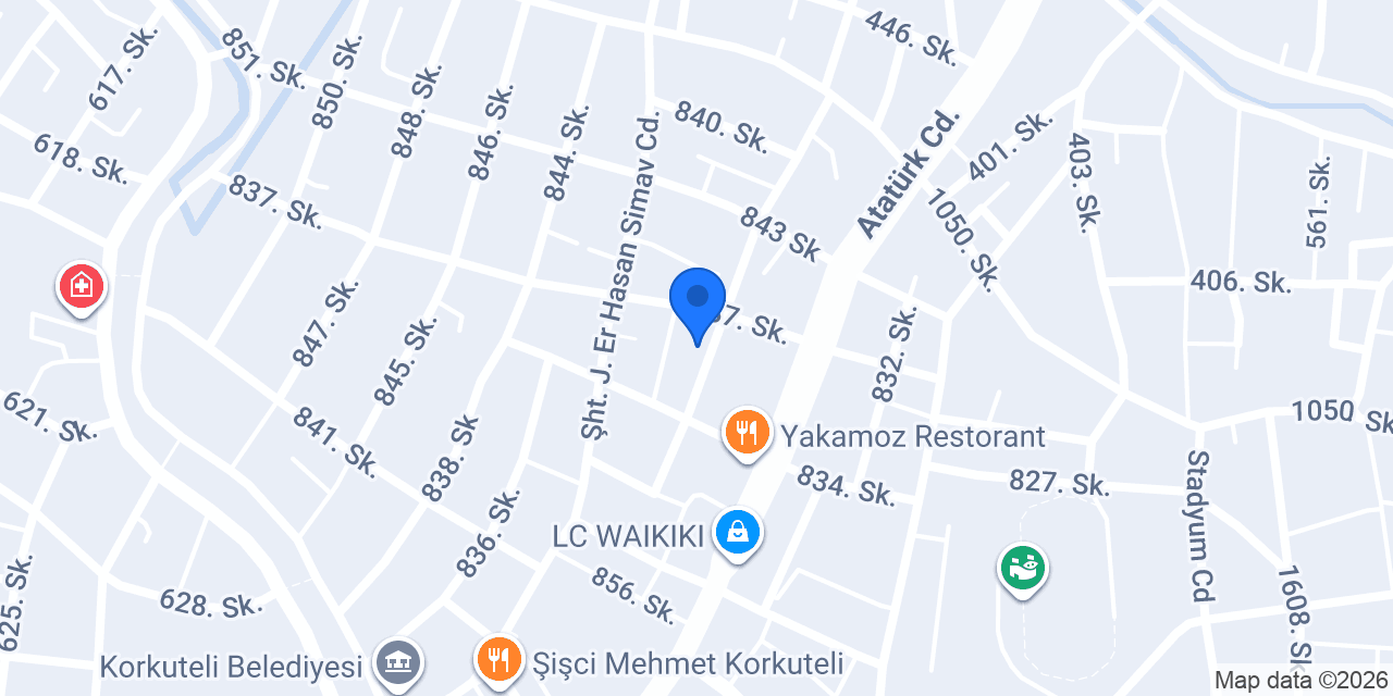 Korkuteli Ziraat Odası konumu
