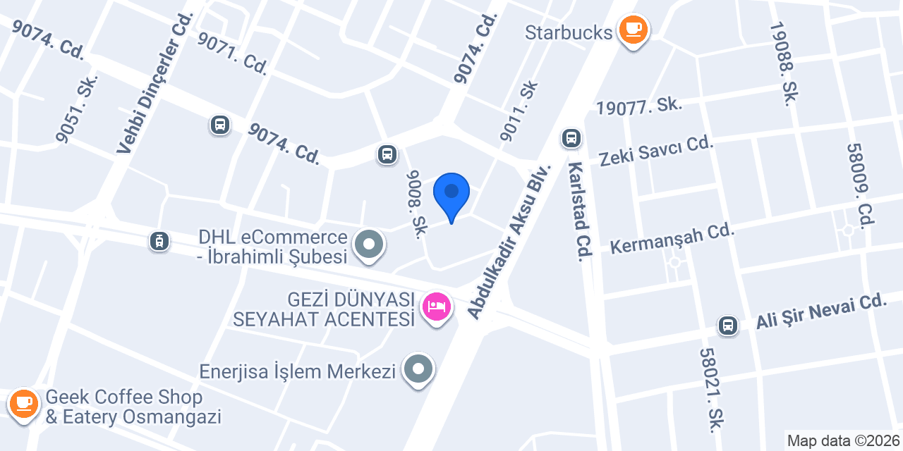Teymur Dizayn Mobilya konumu