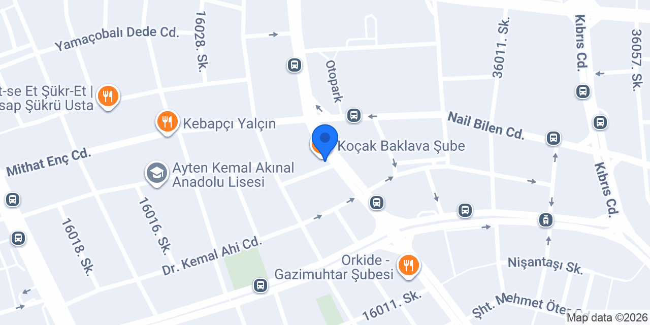 Şireli Baklava konumu