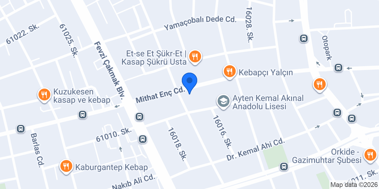 Op. Dr. Yurdanur Açılmış konumu