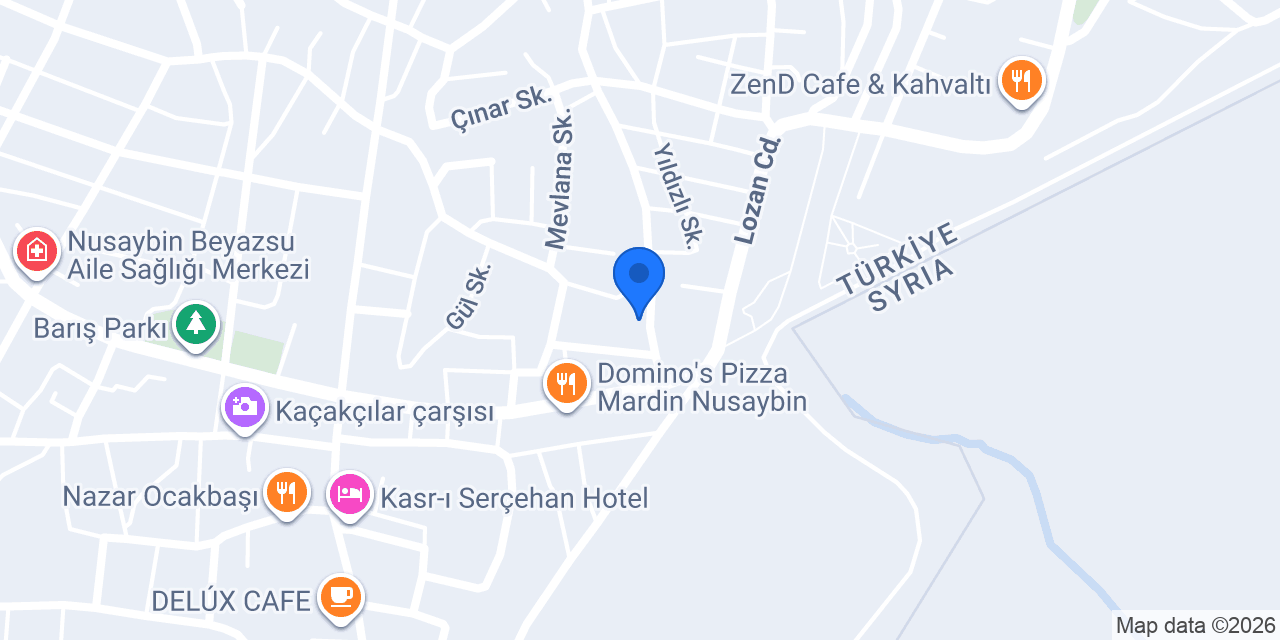 Nusaybin Hayat Aile Sağlık Merkezi konumu