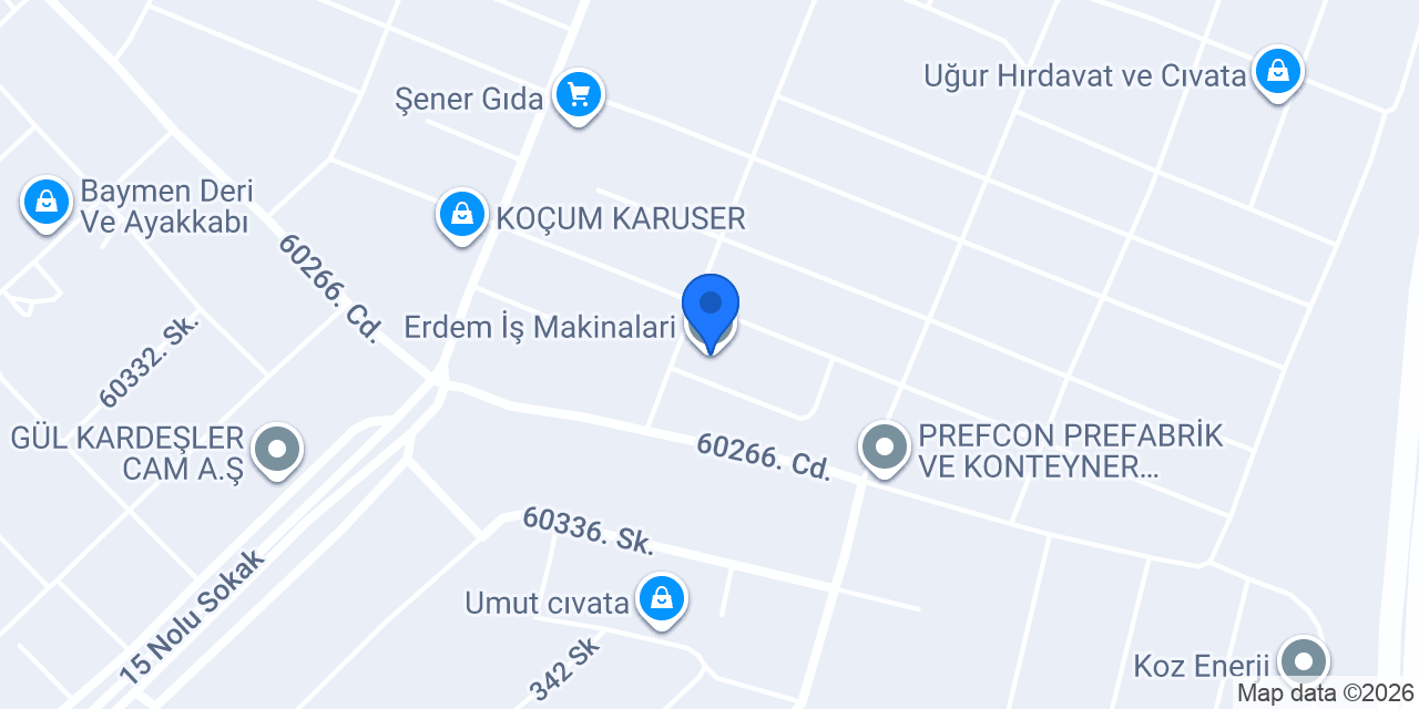 Erdem İş Makinalari konumu