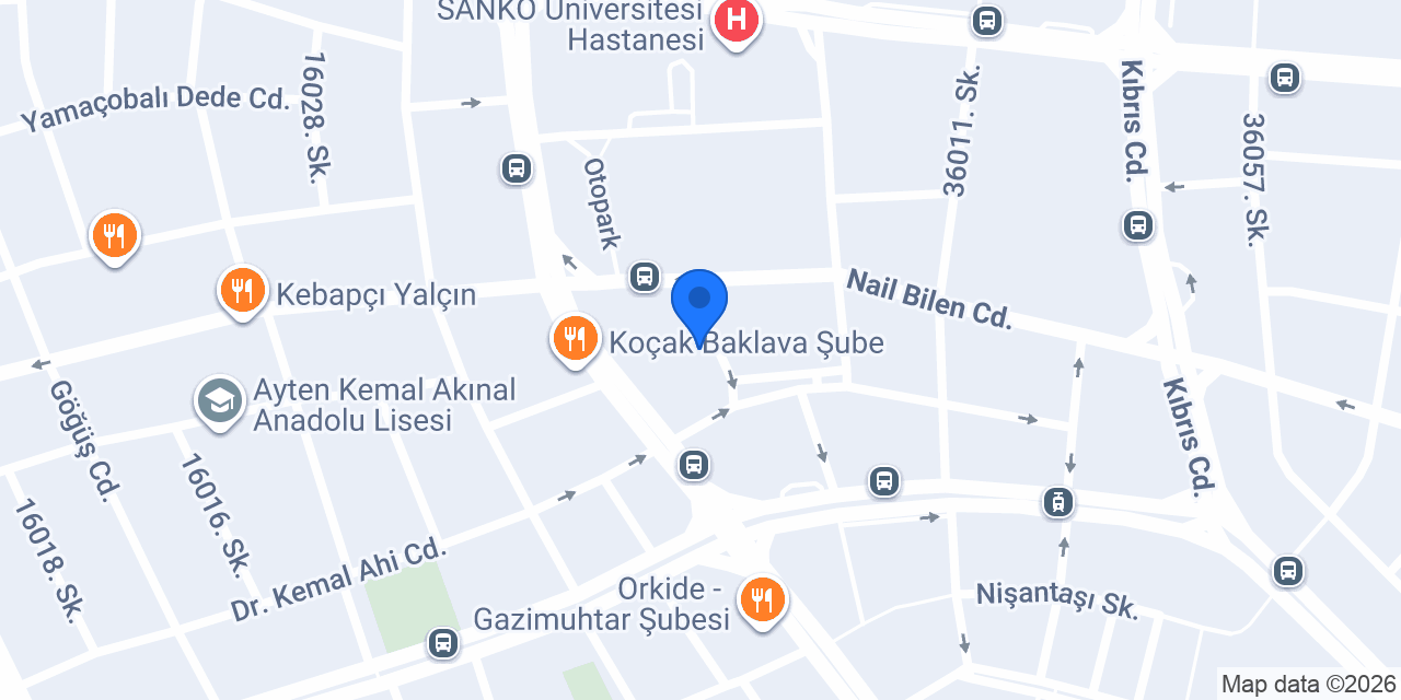 Gaziantep Kurtuluş Kiliseler Derneği konumu
