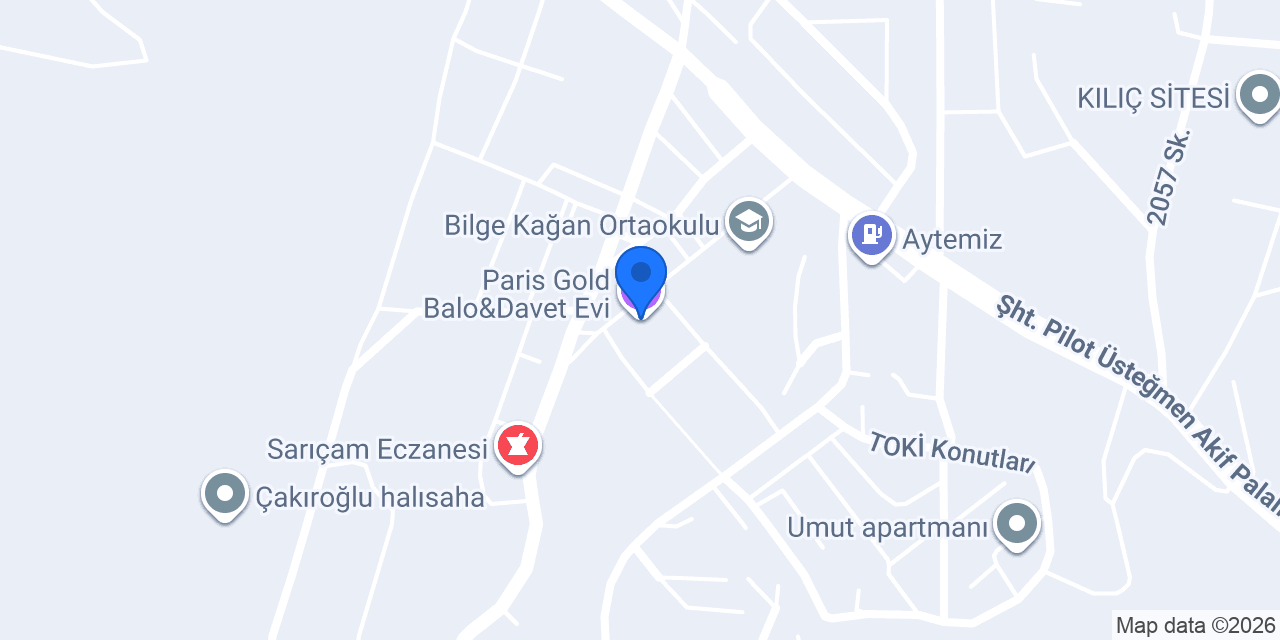 Paris Gold Balo&Davet Evi konumu