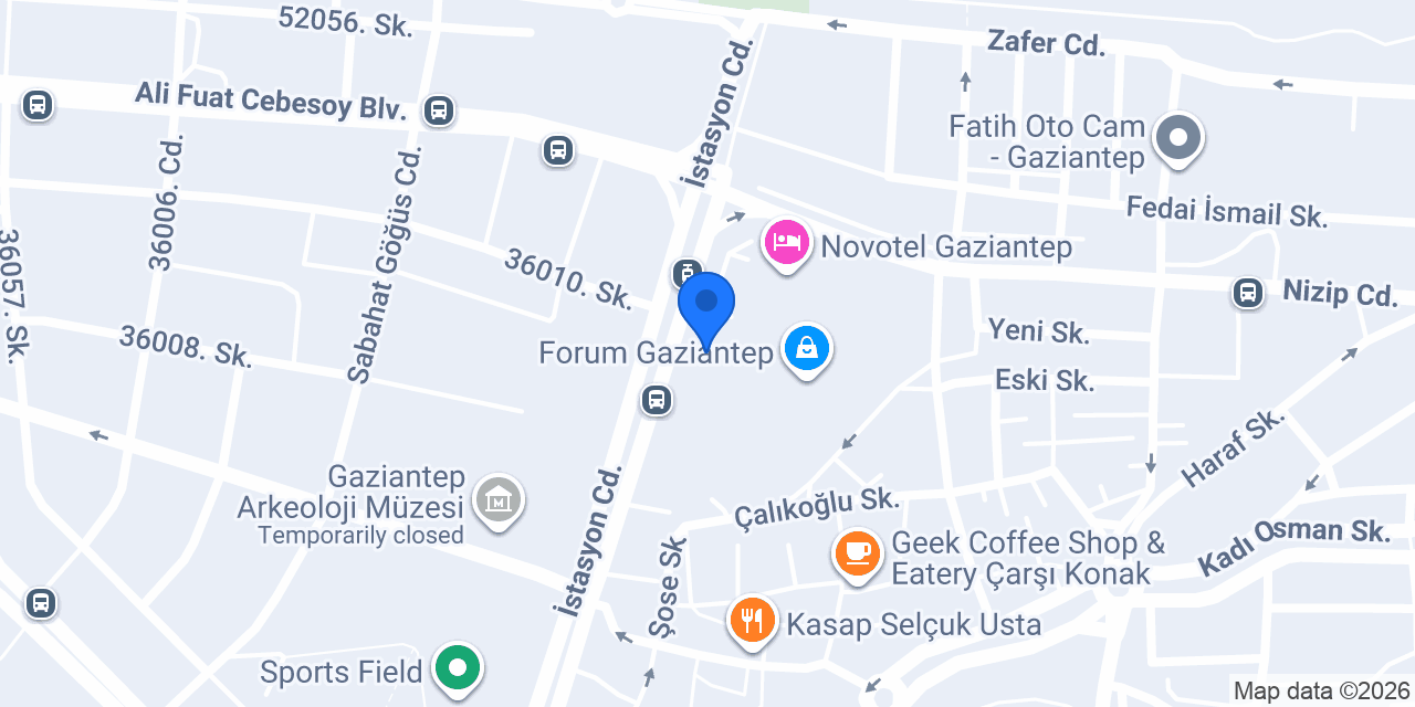 Helvacı Ali Forum Gaziantep konumu