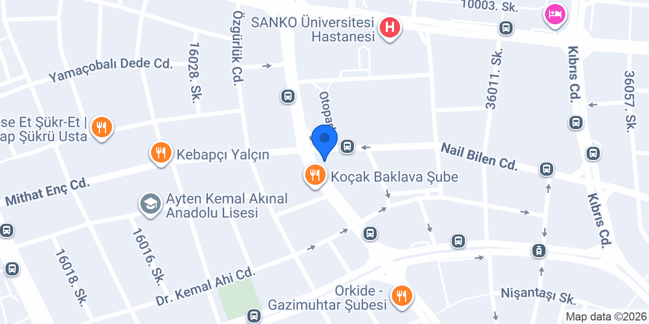 Ayintap Hotel konumu