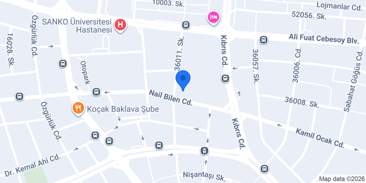 TveK Gaziantep konumu