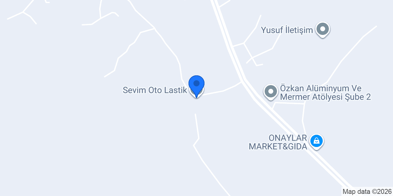 Sevim Oto Lastik konumu